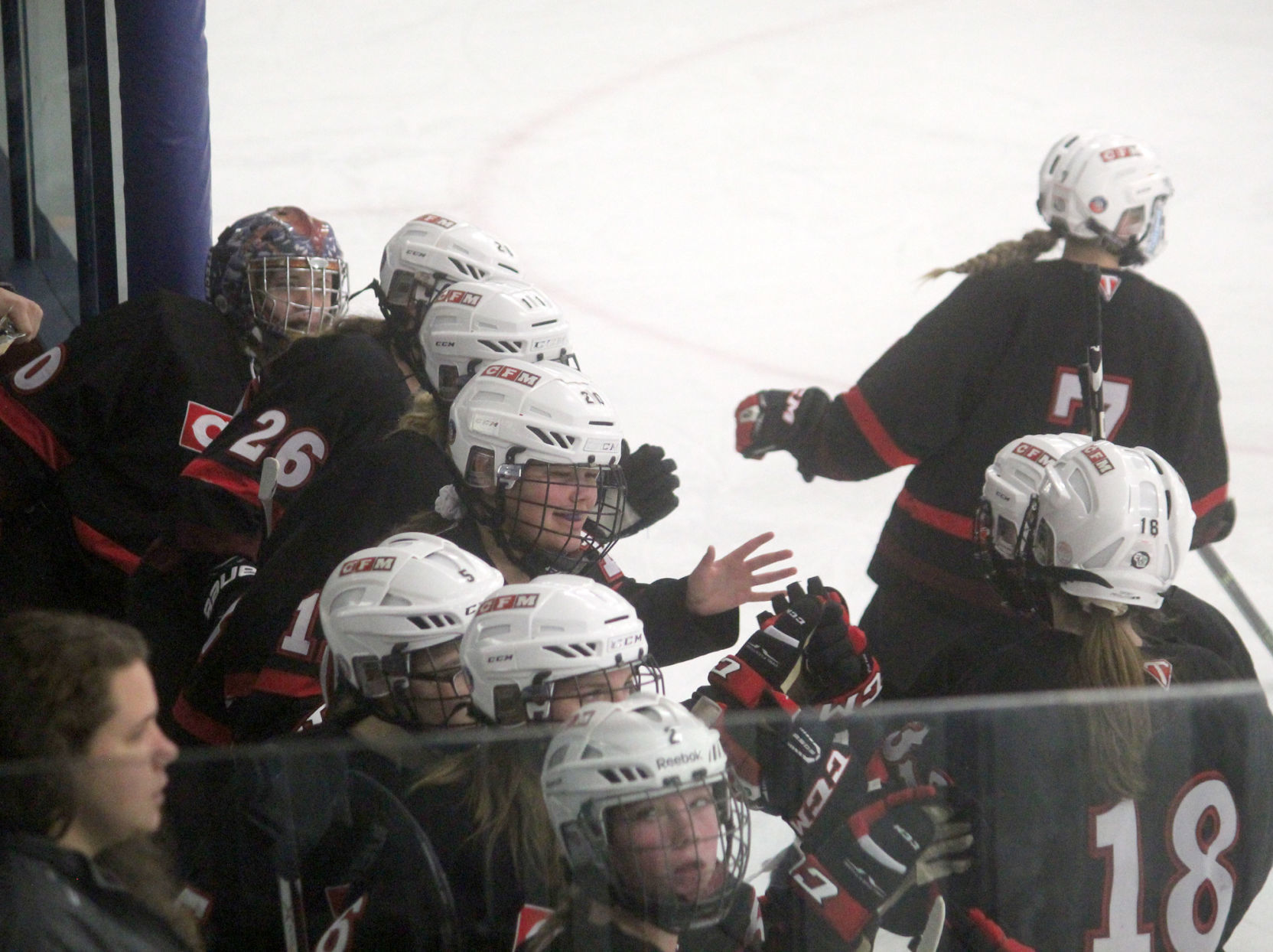 Chi-Hi/Menomonie girls hockey at Eau Claire Area 12-13-18